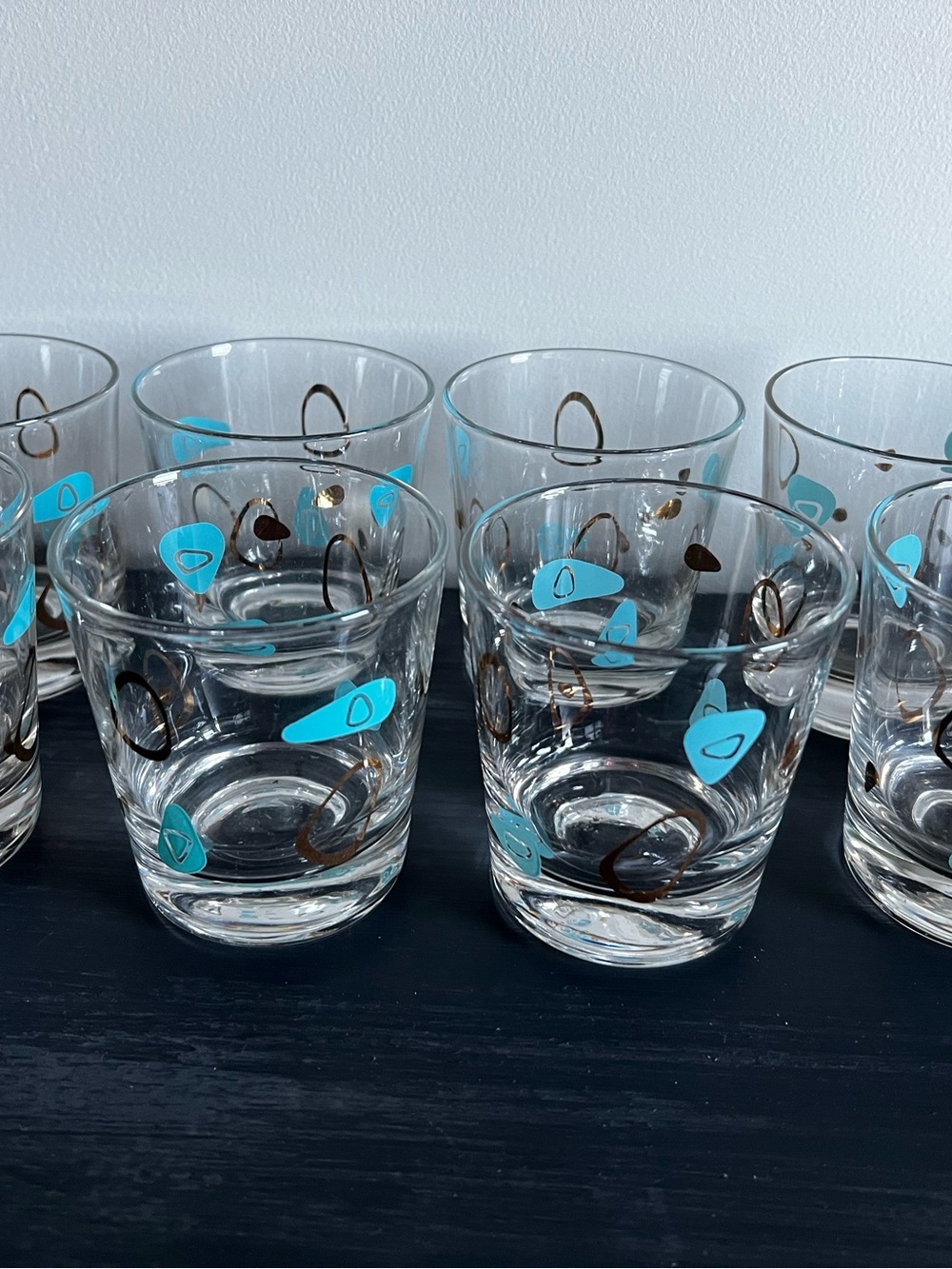 Vintage Federal Glass Company Amoeba Boomerang Retro Glassware